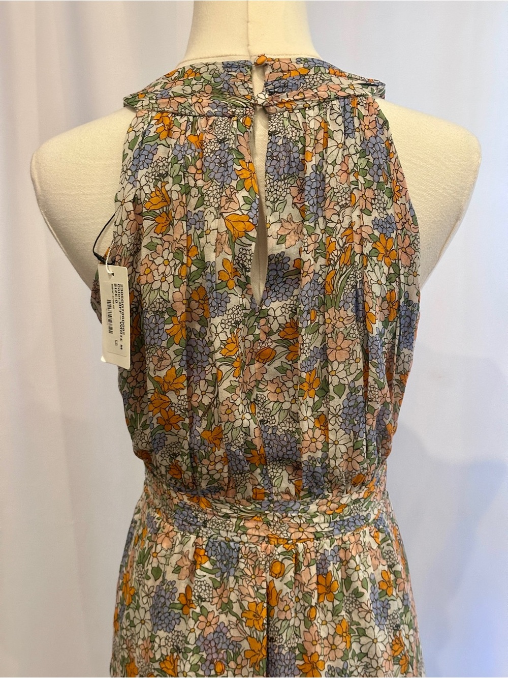 Veronica Beard NWT Floral Halter Maxi Dress Size 0 XS | Side Slit - Picture 7 of 12